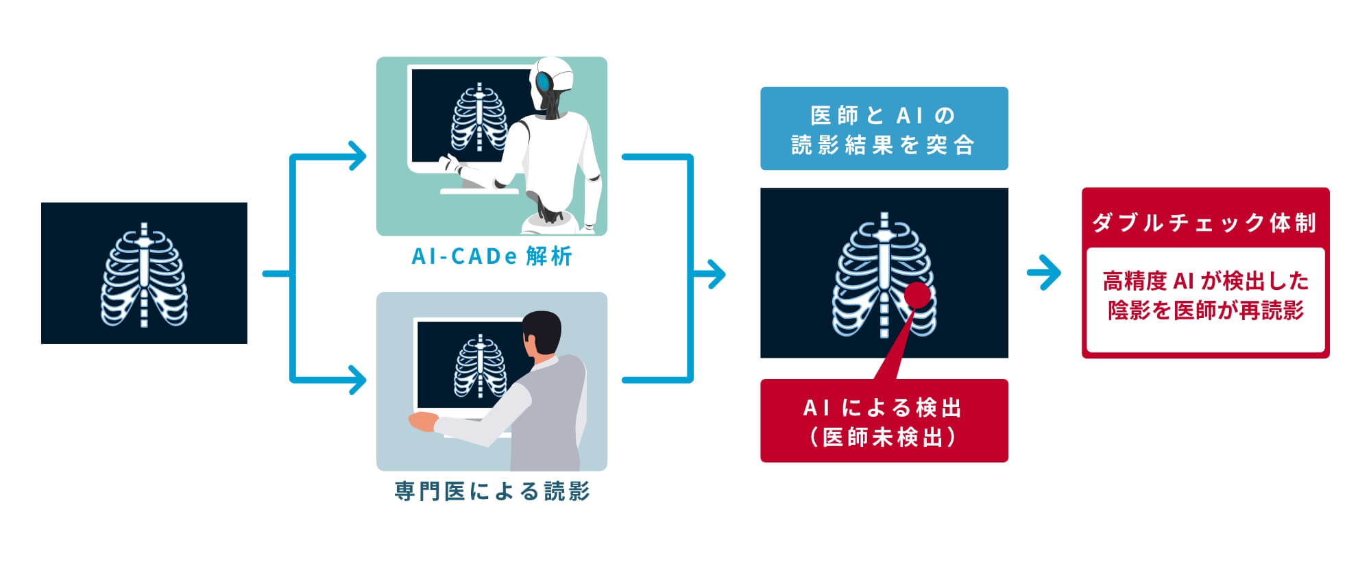 がん検診の見落とし防止に特化